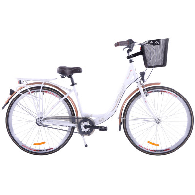 Mestský bicykel 28 Fuzlu Florida Nexus 3S Biely